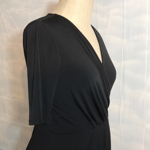 NWT Apt. 9 Little Black Tie Faux Wrap Dress - Picture 7 of 8